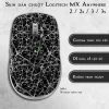 Skin dán chuột Logitech MX Anywhere mẫu X-cross trắng đen Skin dán chuột Logitech MX Anywhere mẫu X-cross trắng đen