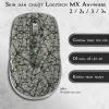 Skin dán chuột Logitech MX Anywhere mẫu X-cross xám gray Skin dán chuột Logitech MX Anywhere mẫu X-cross xám gray