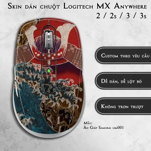 Skin dán chuột Logitech MX Anywhere mẫu Áo Giáp Samurai lsm001