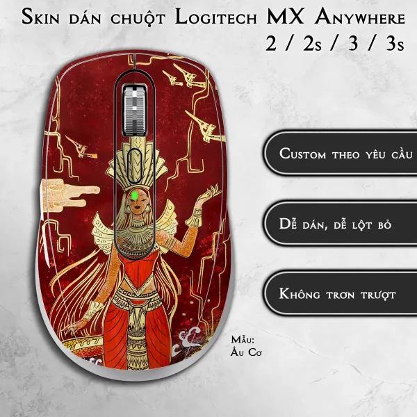 Skin dán chuột Logitech MX Anywhere mẫu Âu Cơ
