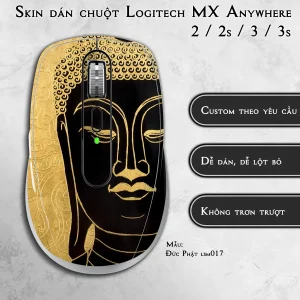 Skin dán chuột Logitech MX Anywhere mẫu Đức Phật lsm017