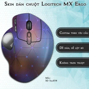 Skin dán chuột Logitech MX Ergo mẫu 3D 3dls034
