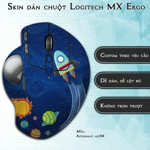 Skin dán chuột Logitech MX Ergo mẫu Astronaut ast04
