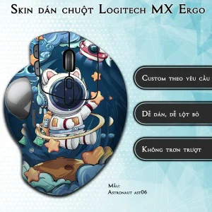 Skin dán chuột Logitech MX Ergo mẫu Astronaut ast06