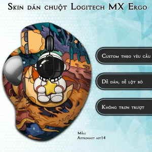 Skin dán chuột Logitech MX Ergo mẫu Astronaut ast14