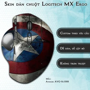 Skin dán chuột Logitech MX Ergo mẫu Avenger avg1008