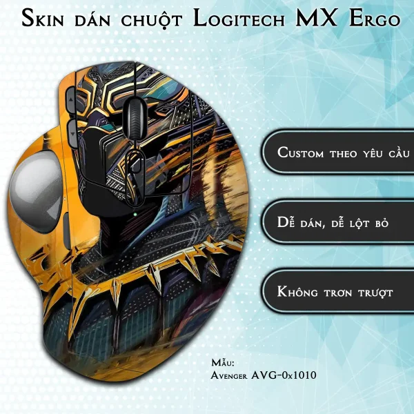 Skin dán chuột Logitech MX Ergo mẫu Avenger avg1010
