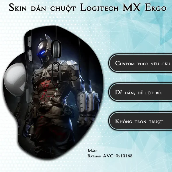 Skin dán chuột Logitech MX Ergo mẫu Batman avg10168