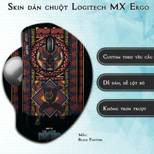 Skin dán chuột Logitech MX Ergo mẫu Black Panther