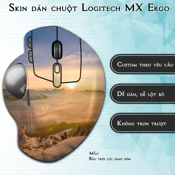 Skin dán chuột Logitech MX Ergo mẫu Bầu trời lúc sáng sớm