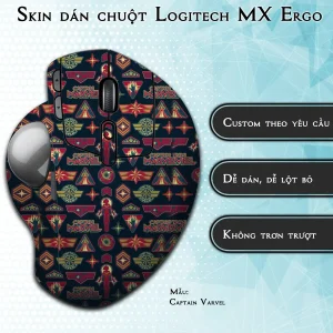 Skin dán chuột Logitech MX Ergo mẫu Captain Varvel