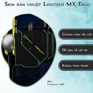 Skin dán chuột Logitech MX Ergo mẫu Cyberpunk cyb05