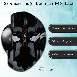 Skin dán chuột Logitech MX Ergo mẫu Cyberpunk cyb14