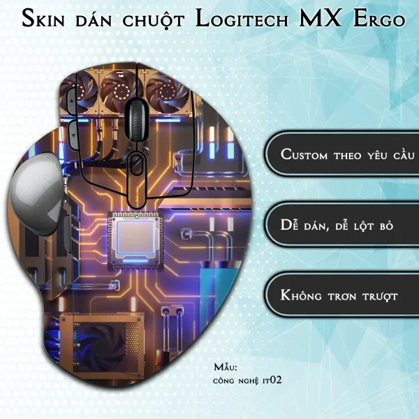 Skin dán chuột Logitech MX Ergo mẫu công nghệ it02