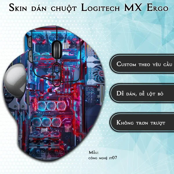 Skin dán chuột Logitech MX Ergo mẫu công nghệ it07