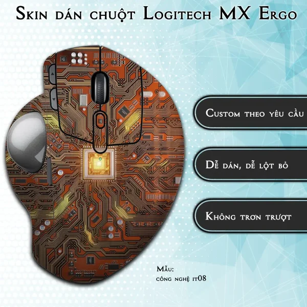 Skin dán chuột Logitech MX Ergo mẫu công nghệ it08