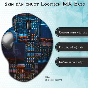 Skin dán chuột Logitech MX Ergo mẫu công nghệ tec002