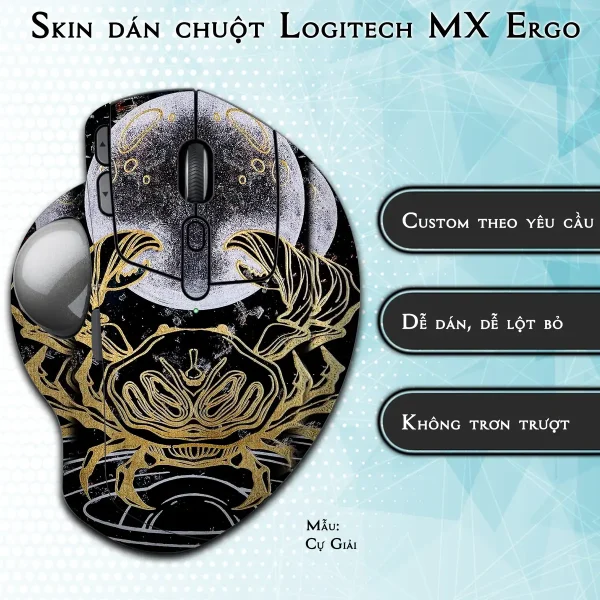Skin dán chuột Logitech MX Ergo mẫu Cự Giải