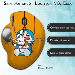 Skin dán chuột Logitech MX Ergo mẫu Doremon Dor003