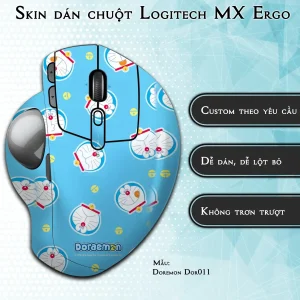 Skin dán chuột Logitech MX Ergo mẫu Doremon Dor011