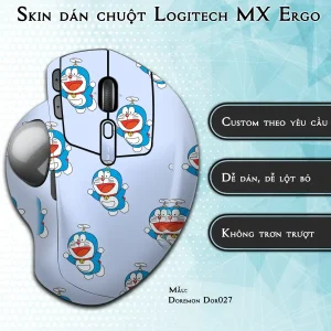 Skin dán chuột Logitech MX Ergo mẫu Doremon Dor027