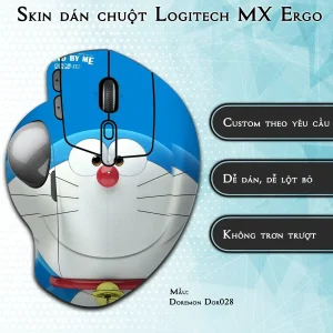 Skin dán chuột Logitech MX Ergo mẫu Doremon Dor028