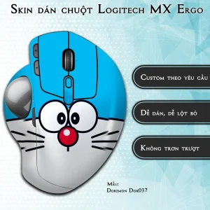 Skin dán chuột Logitech MX Ergo mẫu Doremon Dor037