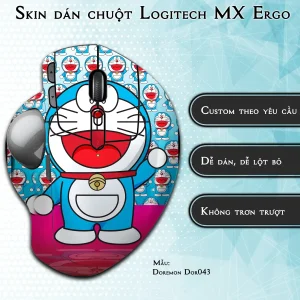 Skin dán chuột Logitech MX Ergo mẫu Doremon Dor043