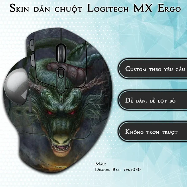 Skin dán chuột Logitech MX Ergo mẫu Dragon Ball 7vnr030