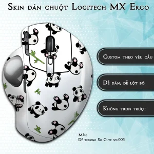 Skin dán chuột Logitech MX Ergo mẫu Dễ thương So Cute scu003