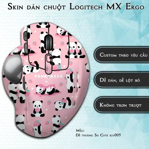 Skin dán chuột Logitech MX Ergo mẫu Dễ thương So Cute scu005
