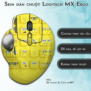 Skin dán chuột Logitech MX Ergo mẫu Dễ thương So Cute scu007