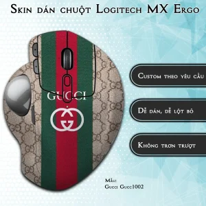 Skin dán chuột Logitech MX Ergo mẫu Gucci Gucc1002