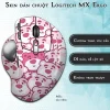Skin dán chuột Logitech MX Ergo mẫu gấu hồng