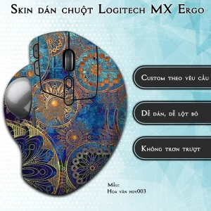 Skin dán chuột Logitech MX Ergo mẫu Hoa văn hov003