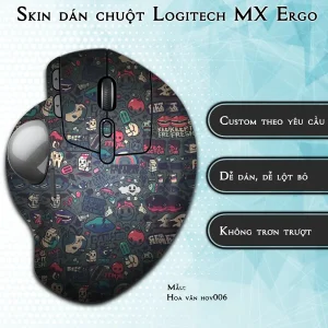 Skin dán chuột Logitech MX Ergo mẫu Hoa văn hov006