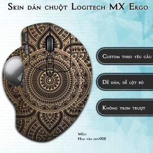 Skin dán chuột Logitech MX Ergo mẫu Hoa văn hov008