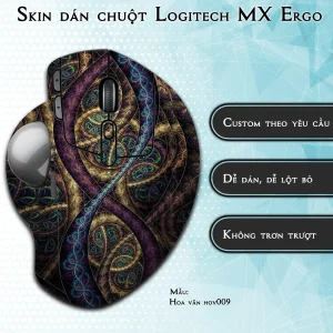 Skin dán chuột Logitech MX Ergo mẫu Hoa văn hov009