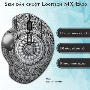 Skin dán chuột Logitech MX Ergo mẫu Hoa văn hov010