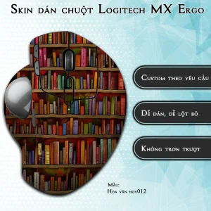 Skin dán chuột Logitech MX Ergo mẫu Hoa văn hov012