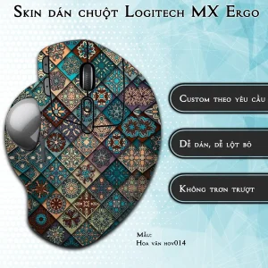 Skin dán chuột Logitech MX Ergo mẫu Hoa văn hov014
