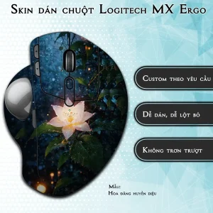 Skin dán chuột Logitech MX Ergo mẫu Hoa đăng huyền diệu