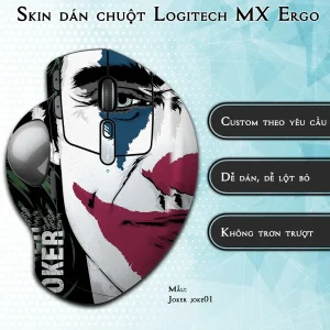 Skin dán chuột Logitech MX Ergo mẫu Joker joke01