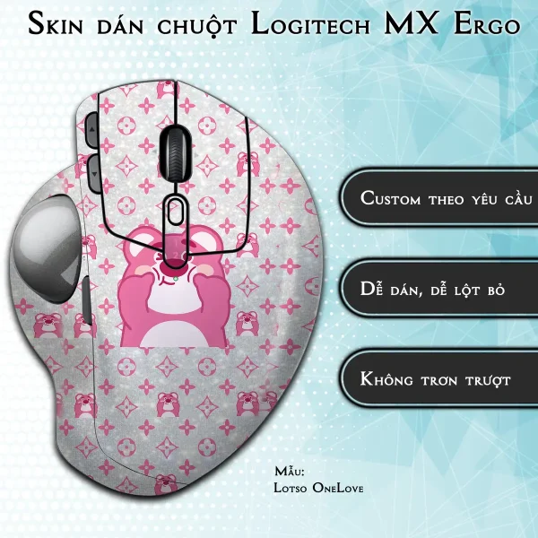 Skin dán chuột Logitech MX Ergo mẫu Lotso OneLove