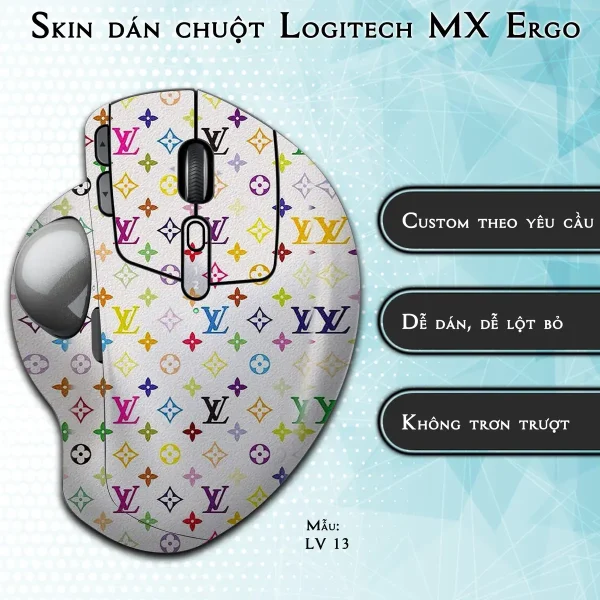 Skin dán chuột Logitech MX Ergo mẫu LV 13