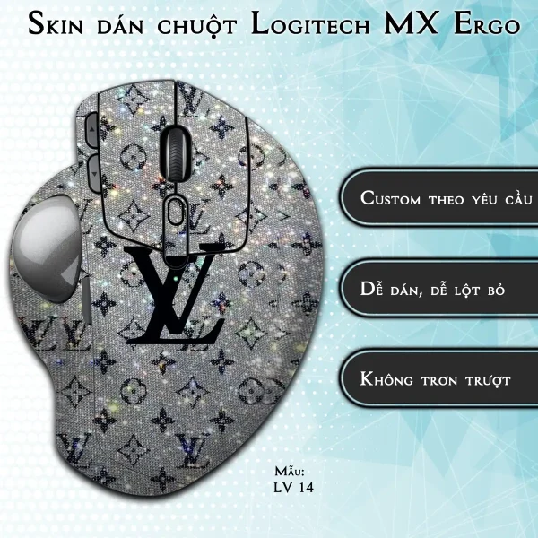 Skin dán chuột Logitech MX Ergo mẫu LV 14