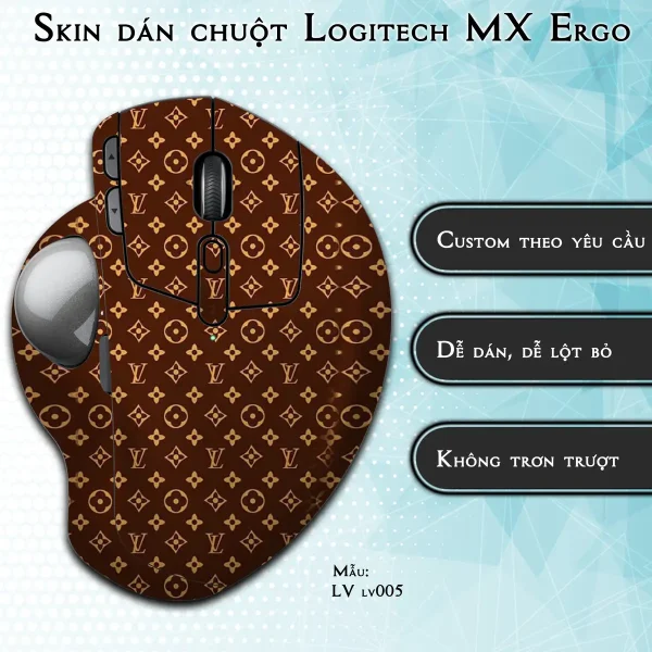 Skin dán chuột Logitech MX Ergo mẫu LV lv005