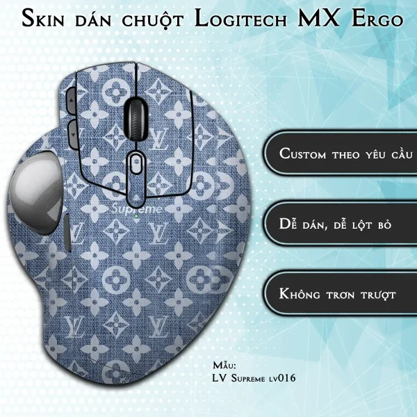 Skin dán chuột Logitech MX Ergo mẫu LV Supreme lv016