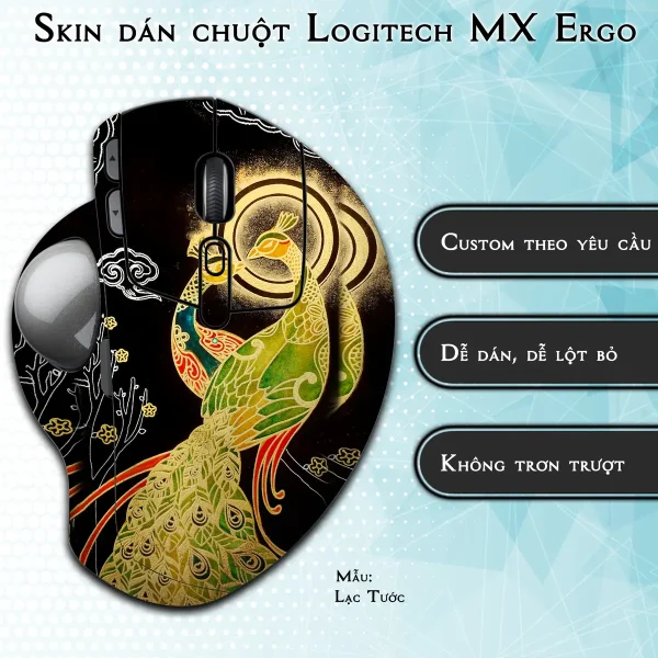 Skin dán chuột Logitech MX Ergo mẫu Lạc Tước