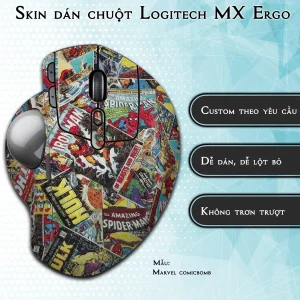 Skin dán chuột Logitech MX Ergo mẫu Marvel comicbomb